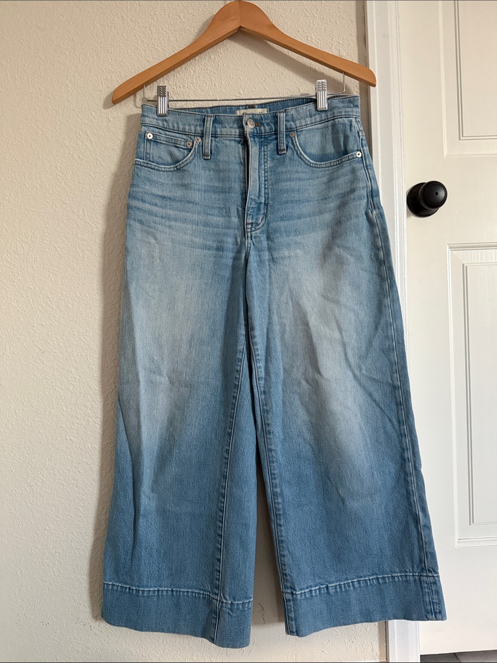 Wide Leg Light Blue Women's Jeans